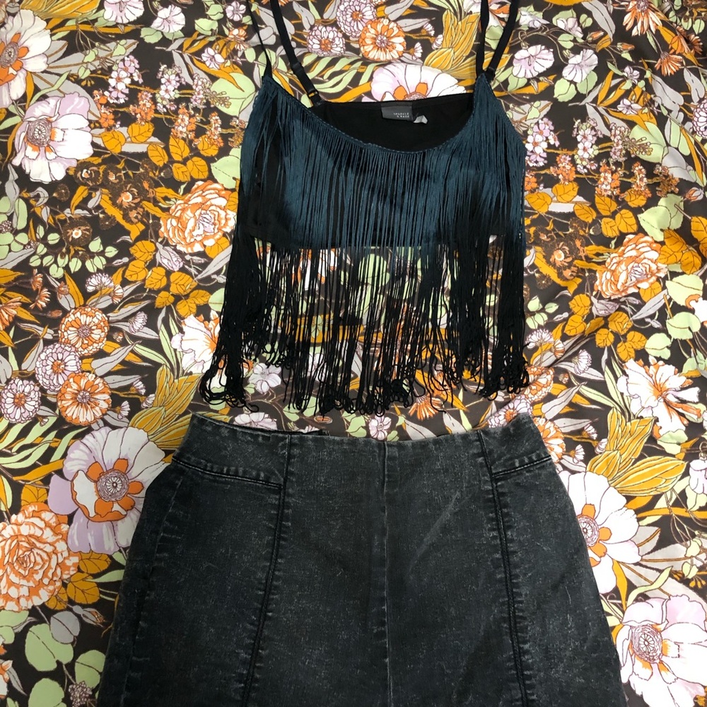 Fringe crop top !